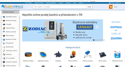 Desktop Screenshot of bazenonline.cz